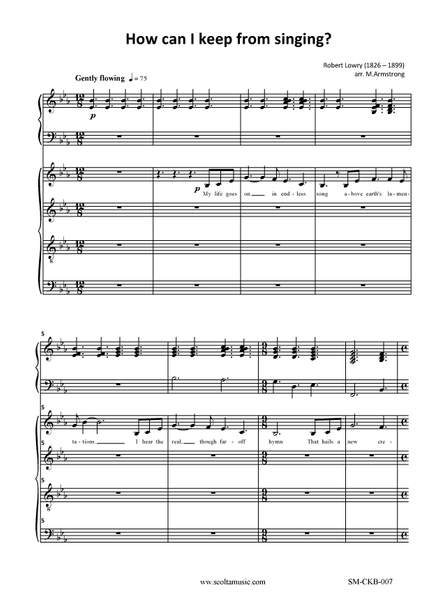 How can I keep from singing?