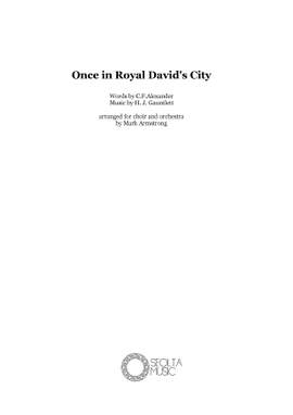 H. J. Gauntlett: Once in Royal David's City