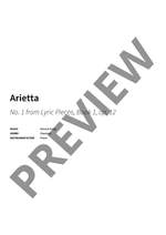 Edvard Grieg: Arietta Product Image