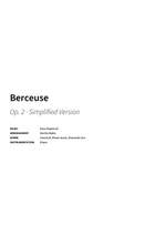 Dora Pejačević: Berceuse Product Image