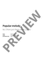 Edvard Grieg: Popular melody Product Image