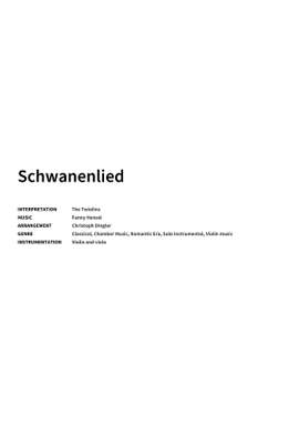 Fanny Hensel: Schwanenlied