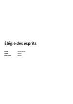 Daniela Berlin: Élégie des esprits Product Image