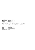 Edvard Grieg: Fairy - dance Product Image