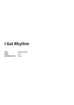 George Gershwin: I Got Rhythm Product Image