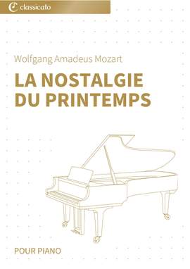 Wolfgang Amadeus Mozart: La nostalgie du printemps
