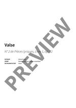 Edvard Grieg: Valse Product Image
