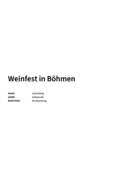 Josef Hönig: Weinfest in Böhmen