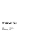 James Scott: Broadway Rag Product Image