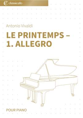 Antonio Vivaldi: Le Printemps – 1. Allegro