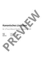 Robert Schumann: Kanonisches Liedchen Product Image