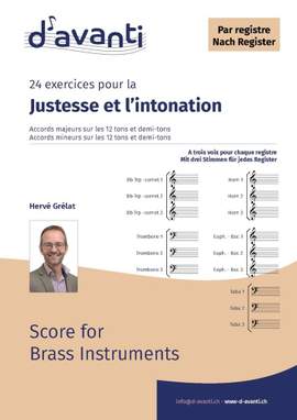 Hervé Grélat: Justesse et Intonation, 24 exercices par registre