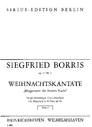 Borris, S: Weihnachtskantate op.12 Nr.2