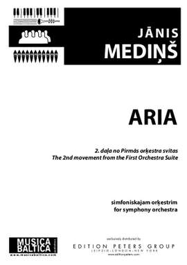 Mediņš, Jānis: Aria (2nd movement from the First Orchestral Suite) for Symphony Orchestra