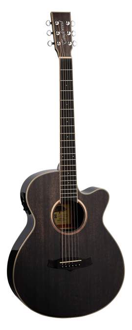 Tanglewood Winterleaf Electro Acoustic Guitar Black Shadow Gloss