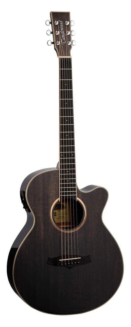 Tanglewood Winterleaf Electro Acoustic Guitar Black Shadow Gloss