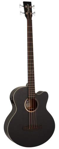Tanglewood Blackbird Acoustic Bass Guitar Smokestack Black Satin