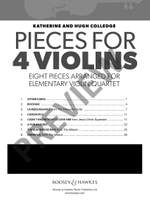 Pieces for 4 Violins Product Image