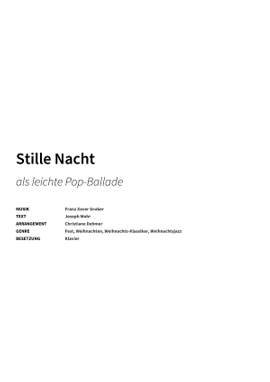 Franz Xaver Gruber: Stille Nacht