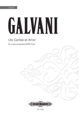 Marco Galvani: Ubi Caritas et Amor