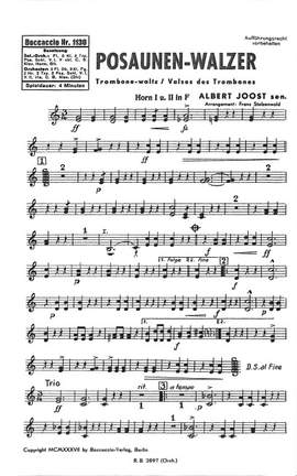 Joost, A: Posaunenwalzer und Graziöse Polka