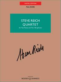 Reich, Steve: Quartet - Full Score