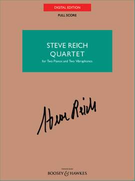 Reich, Steve: Quartet - Full Score