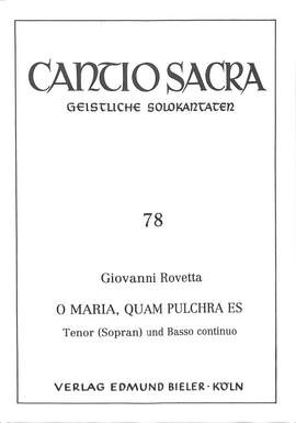 Rovetta, G: O Maria, quam pulchra es CS78
