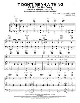 Duke Ellington: It Don't Mean A Thing (If It Ain't Got That Swing)