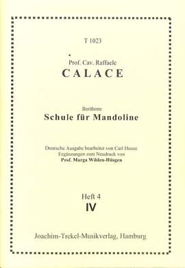 Calace, R: Schule für Mandoline 4