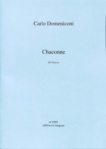 Domeniconi, C: Chaconne