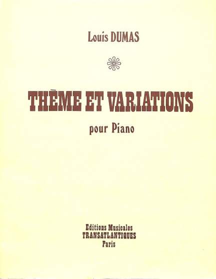 Dumas, L: Thema + Variation