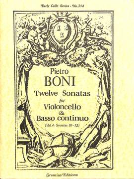 Boni, P G G: 12 Sonaten 4 (10-12)
