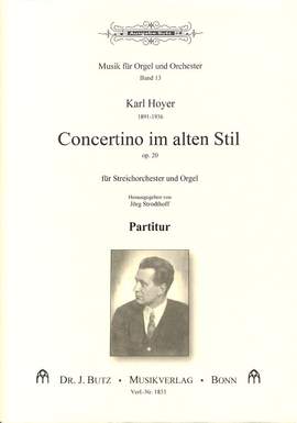 Hoyer, K: Concertino im alten Stil op 20