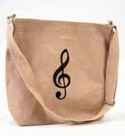 Jute Tasche Violinschlüssel