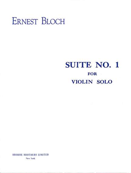 Bloch, E: Suite 1