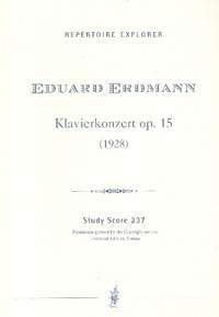 ERDMANN, E: Konzert op 15