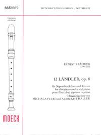 Kraehmer, E: 12 Ländler Op 8
