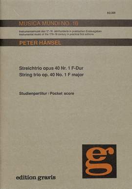 Haensel, P: Trio F-Dur op 40/1