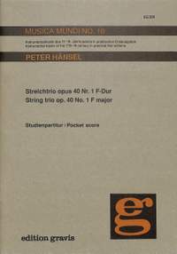Haensel, P: Trio F-Dur op 40/1