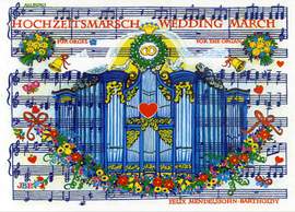 Doppelkarte Hochzeitsmarsch (Mendelssohn Bartholdy)