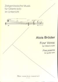 Broeder, A: 5 Verse