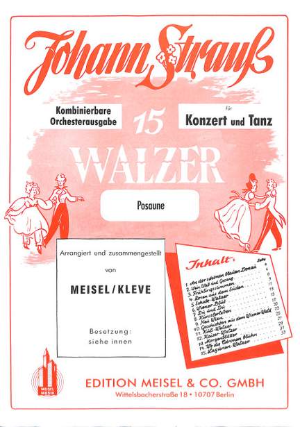Strauß (Son), J: 15 Walzer