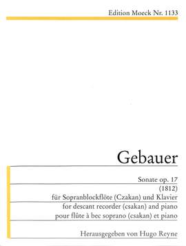 Gebauer, M J: Sonate op 17
