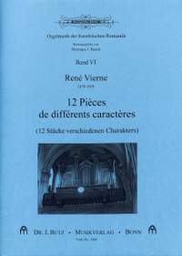 Vierne, R: 12 Stücke verschiedenen Charakters