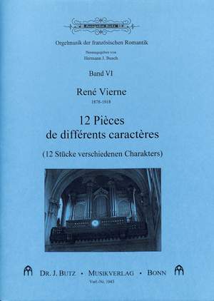 Vierne, R: 12 Stücke verschiedenen Charakters