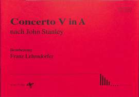 Stanley, J: Concerto 5 in A