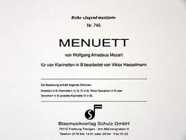 Mozart, W A: Menuett