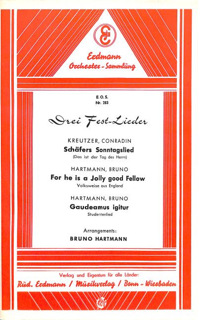 Hartmann, B: 3 Festlieder