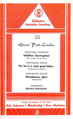 Hartmann, B: 3 Festlieder